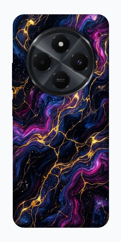 Чехол Purple space marble для Xiaomi Redmi 14C