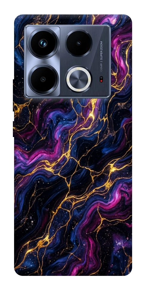 Чехол Purple space marble для Infinix Note 40 4G