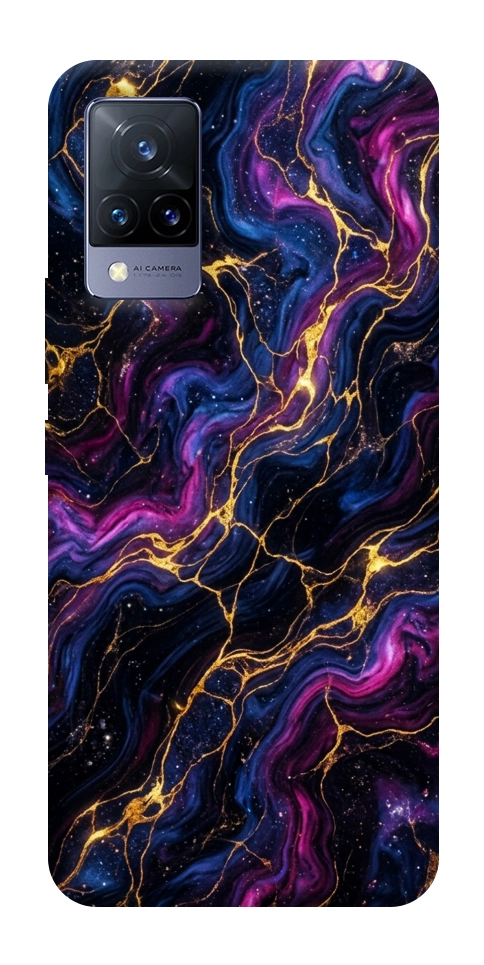Чехол Purple space marble для Vivo V21