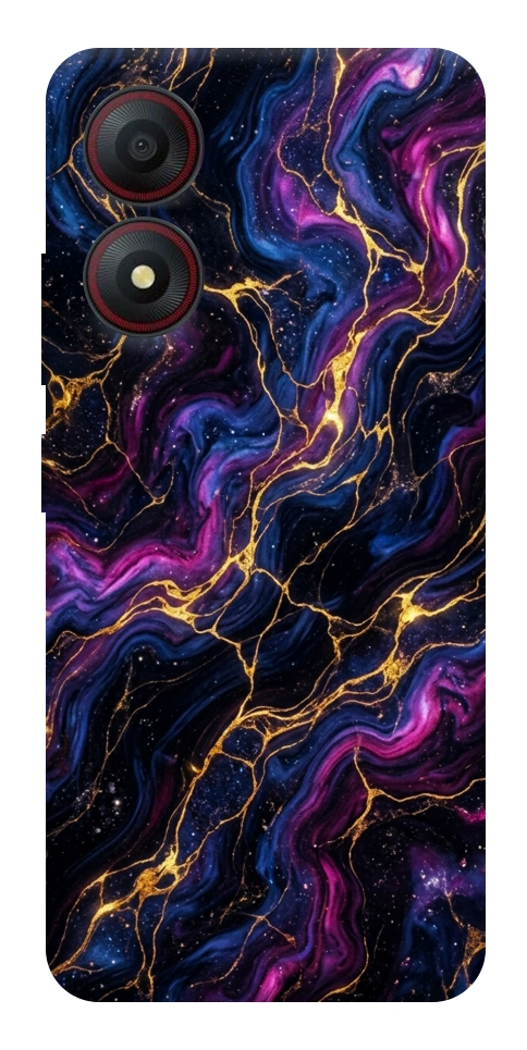 Чехол Purple space marble для ZTE Blade A34 4G