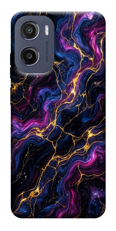 Чехол Purple space marble для Motorola Moto E15