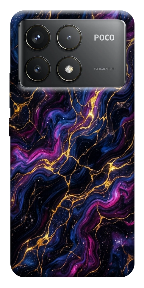 Чохол Purple space marble для Xiaomi Poco F6 Pro