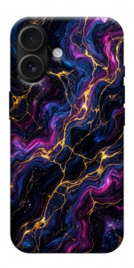Чехол Purple space marble для iPhone 17