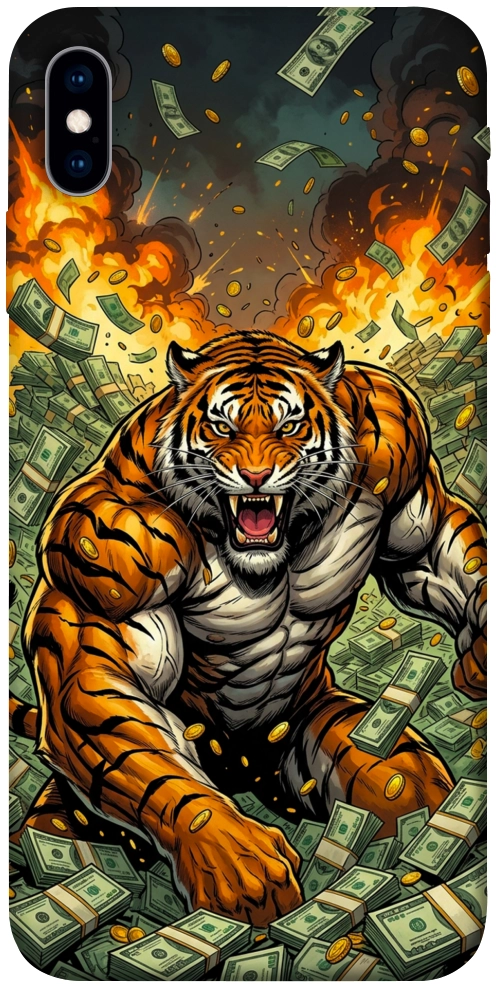 Чохол Money tiger для iPhone X