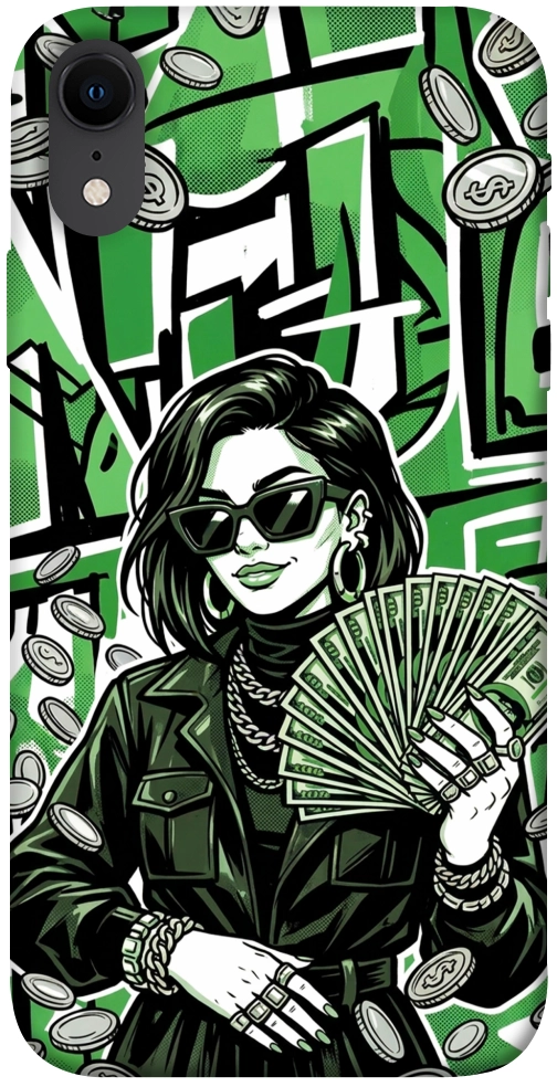 Чехол Money woman green для iPhone XR