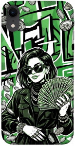 Чехол Money woman green для iPhone XR