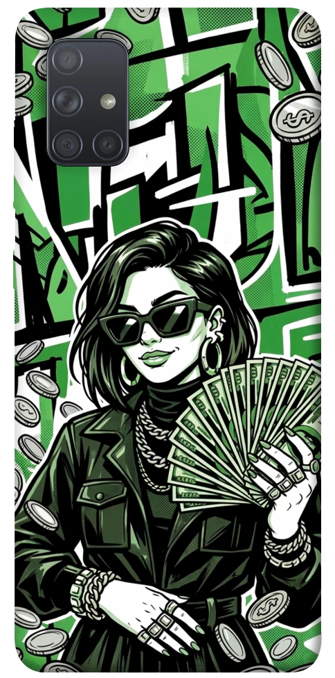 Чехол Money woman green для Galaxy A71 (2020)