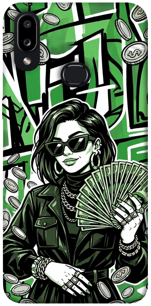Чохол Money woman green для Galaxy A10s (2019)