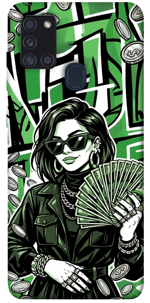 Чехол Money woman green для Galaxy A21s (2020)