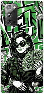 Чехол Money woman green для Galaxy Note 20