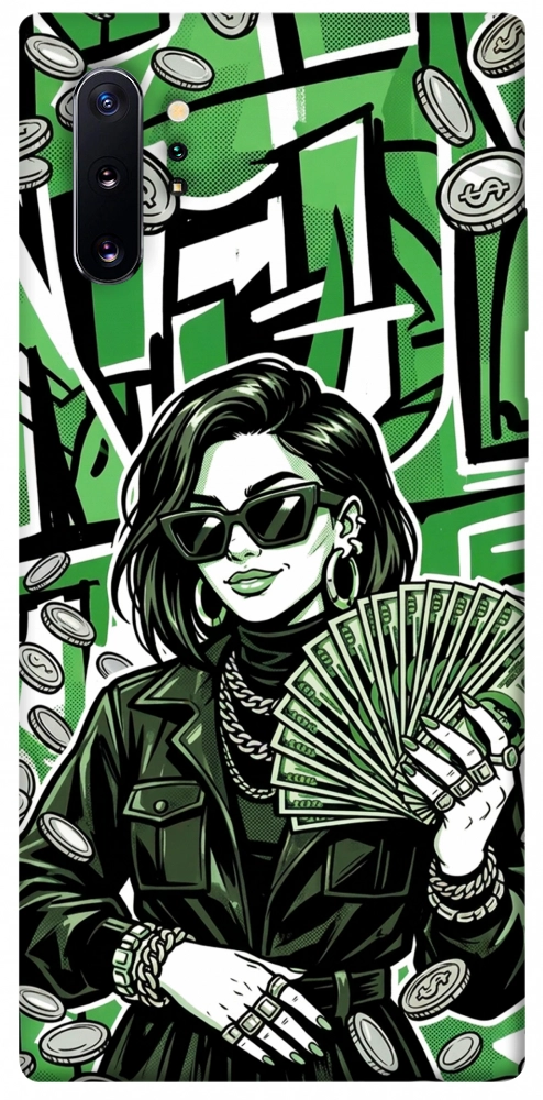 Чохол Money woman green для Galaxy Note 10+ (2019)