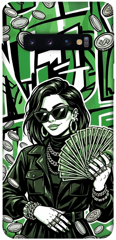 Чехол Money woman green для Galaxy S10 (2019)