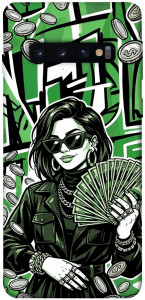 Чехол Money woman green для Galaxy S10 (2019)