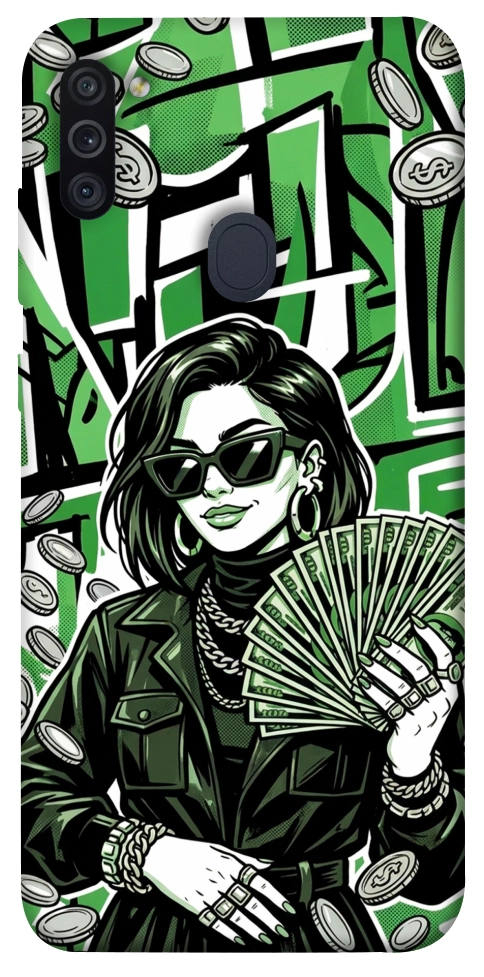 Чохол Money woman green для Galaxy M11 (2020)