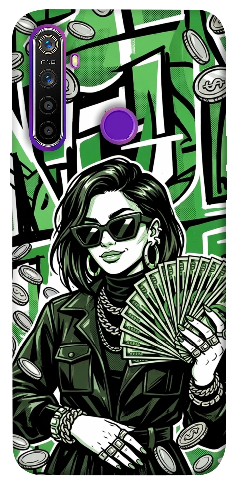 Чехол Money woman green для Realme 5