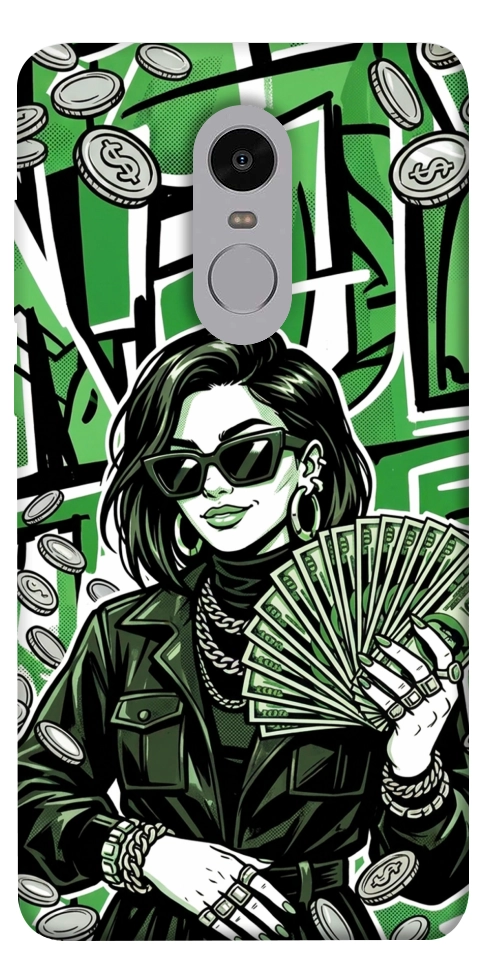 Чехол Money woman green для Xiaomi Redmi Note 4X