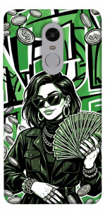 Чехол Money woman green для Xiaomi Redmi Note 4 (Snapdragon)