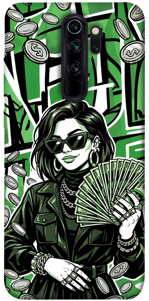 Чехол Money woman green для Xiaomi Redmi Note 8 Pro