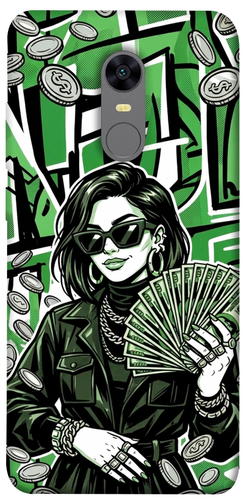 Чехол Money woman green для Xiaomi Redmi Note 5 (Single Camera)