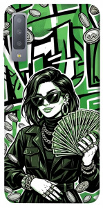 Чохол Money woman green для Galaxy A7 (2018)