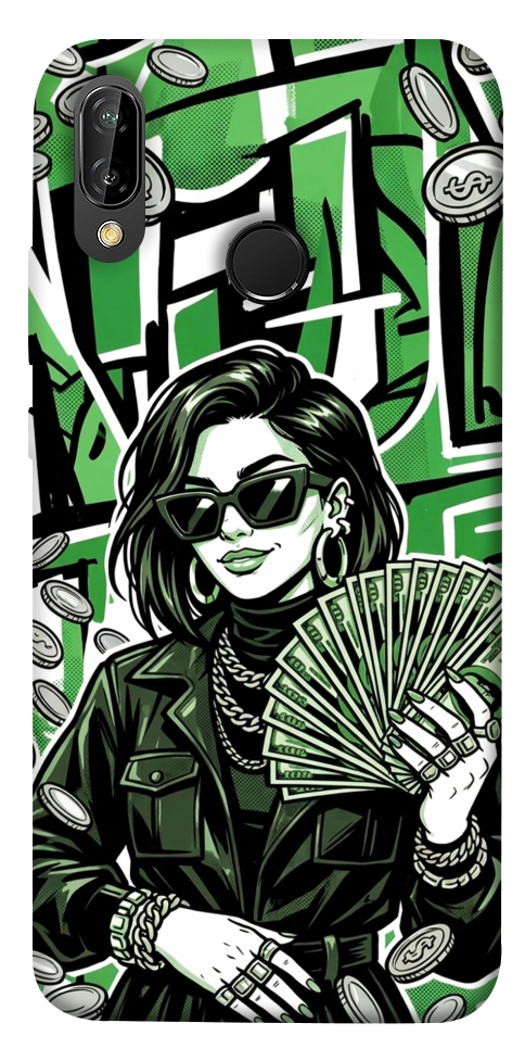 Чохол Money woman green для Huawei P20 Lite
