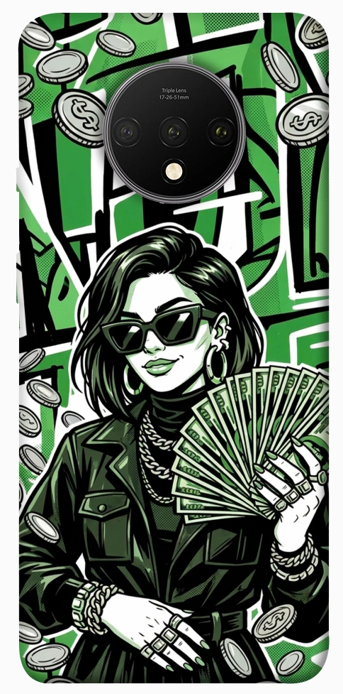 Чехол Money woman green для OnePlus 7T