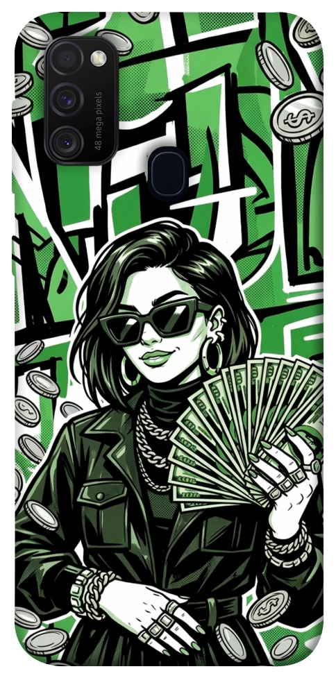 Чехол Money woman green для Galaxy M30s
