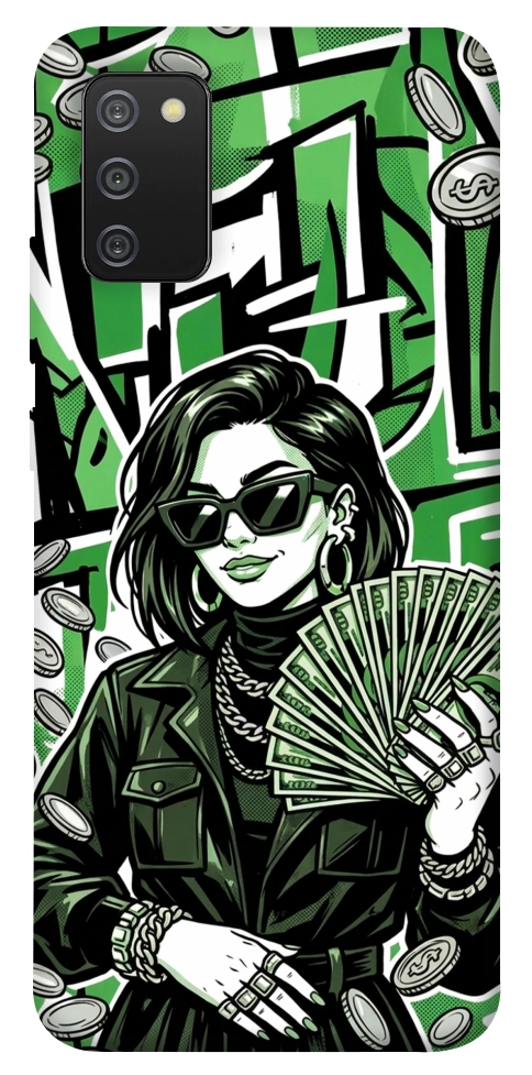 Чехол Money woman green для Galaxy A02s