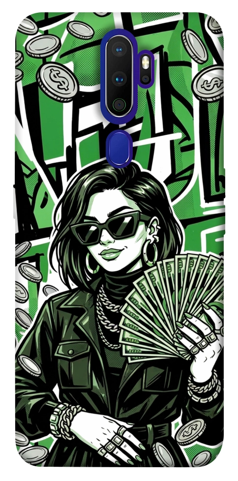 Чехол Money woman green для Oppo A9 (2020)