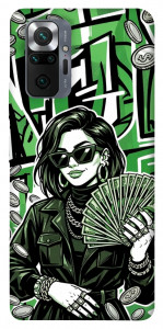 Чехол Money woman green для Xiaomi Redmi Note 10 Pro