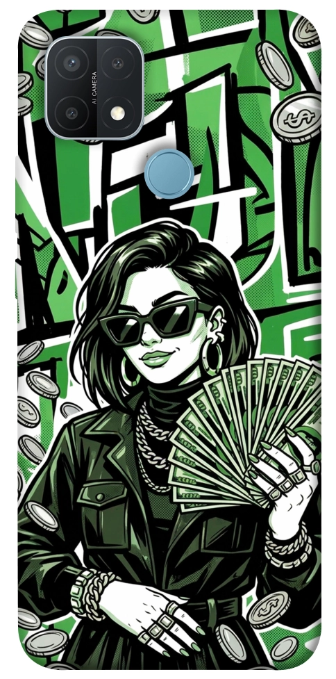 Чохол Money woman green для Oppo A15