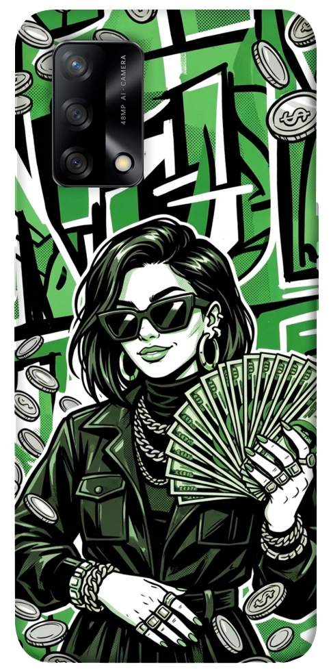 Чехол Money woman green для Oppo A74 4G