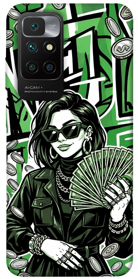 Чохол Money woman green для Xiaomi Redmi 10