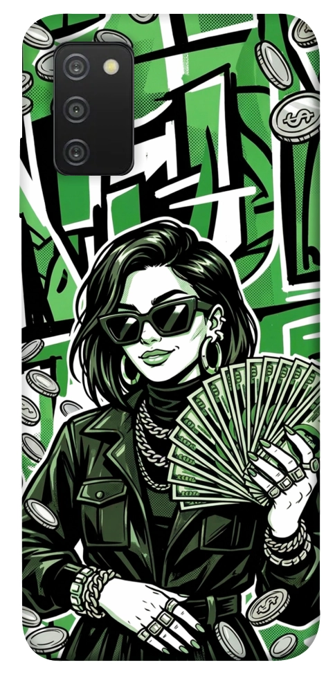 Чехол Money woman green для Galaxy A03s