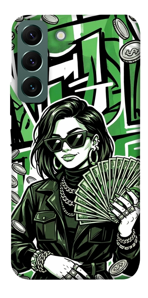 Чехол Money woman green для Galaxy S22
