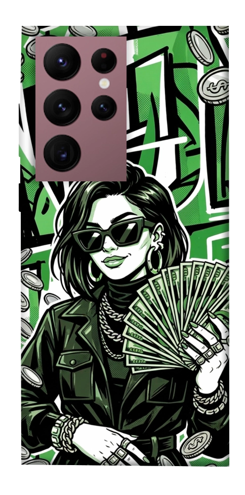 Чехол Money woman green для Galaxy S22 Ultra