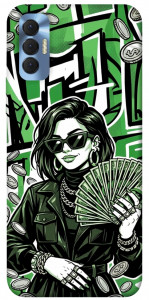 Чохол Money woman green для TECNO Spark 8P