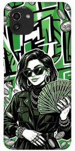 Чехол Money woman green для Galaxy A03
