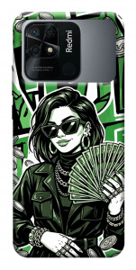 Чехол Money woman green для Xiaomi Redmi 10C