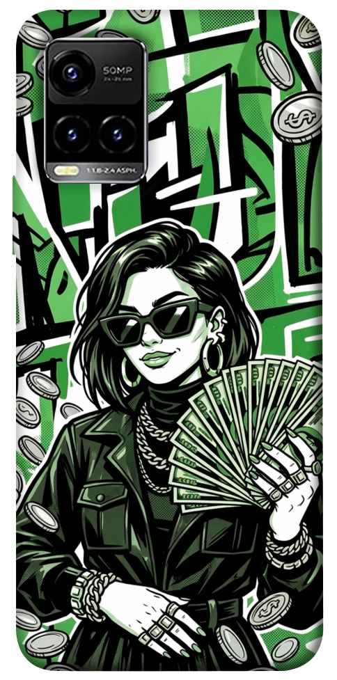 Чехол Money woman green для Vivo Y33s