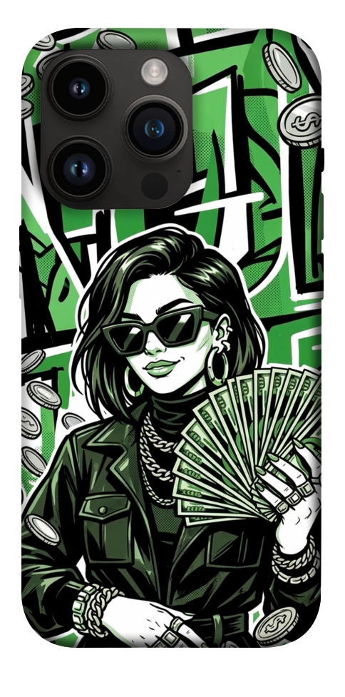 Чехол Money woman green для iPhone 14 Pro