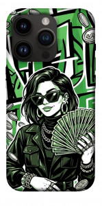 Чехол Money woman green для iPhone 14 Pro