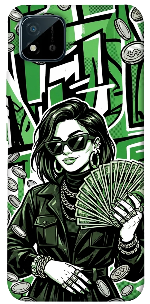 Чехол Money woman green для Realme C20