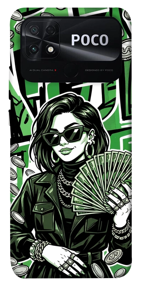 Чохол Money woman green для Xiaomi Poco C40