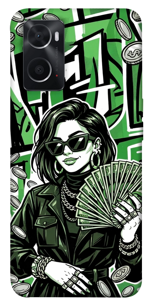 Чохол Money woman green для Oppo A76 4G