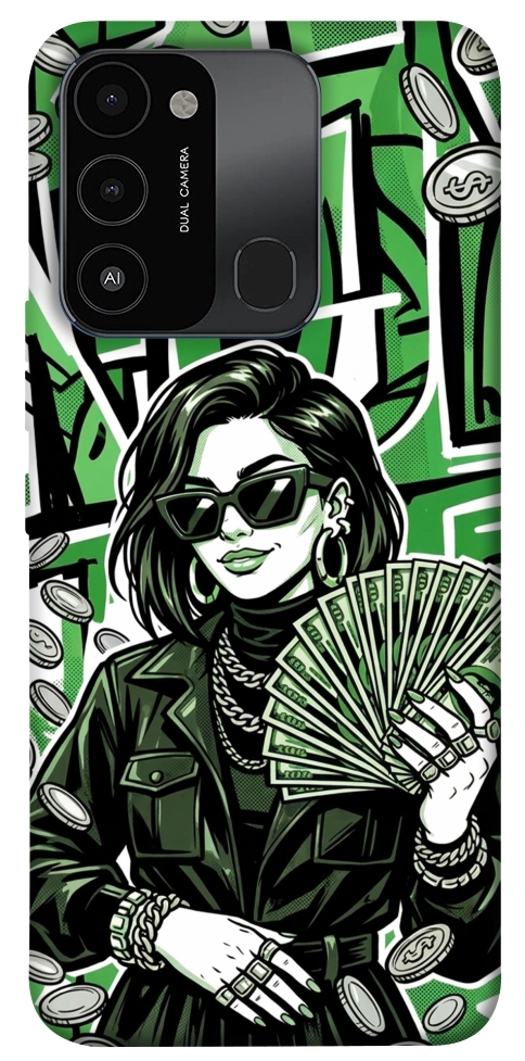 Чохол Money woman green для TECNO Spark Go 2022 (KG5m)