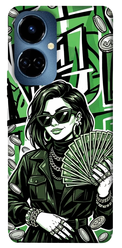 Чехол Money woman green для TECNO Camon 19 (CI6n)