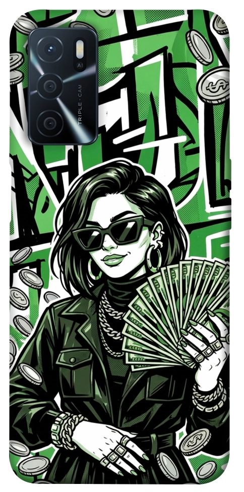 Чехол Money woman green для Oppo A54s