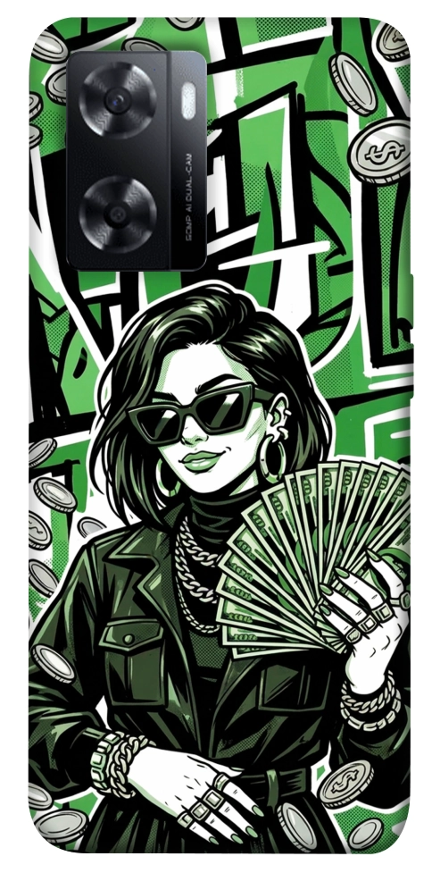 Чехол Money woman green для Oppo A57s