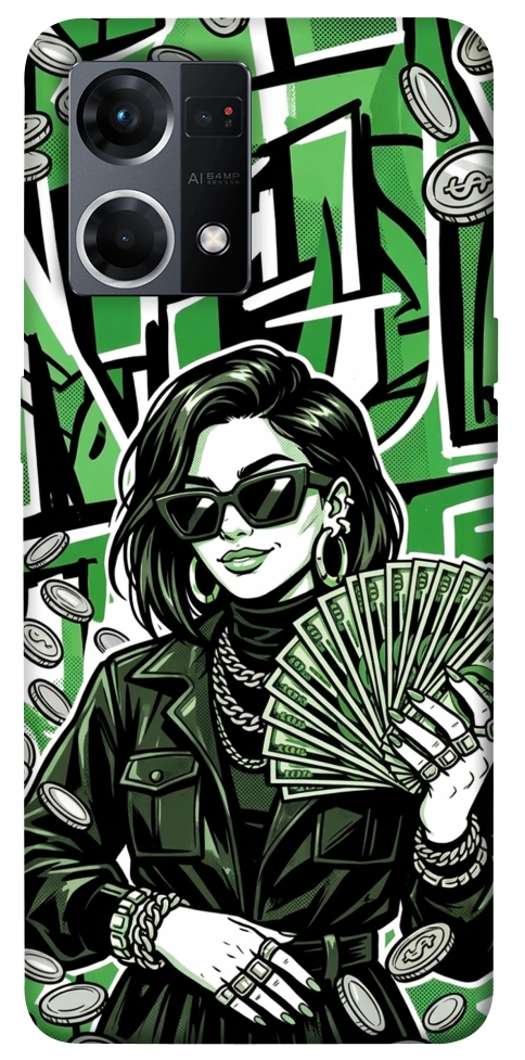 Чехол Money woman green для Oppo Reno 7 4G